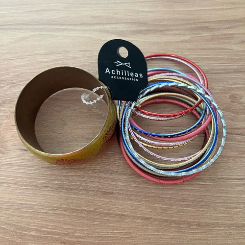 Achilleas y2k bracelets new, colorful, large metal one
