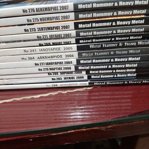 Metal Hammer magazines used, pack of 13 issues