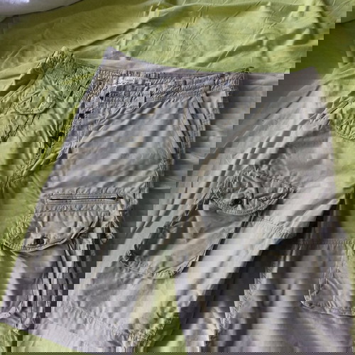 Къси панталони H&M като ново, размер L, бежови, с много джобове