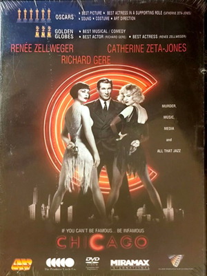 Chicago DVD καινούργιο αστυνομική μουσική ταινία με Richard Gere