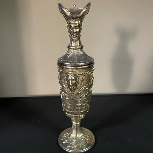 Amphora used bronze/brass 23cm 60s