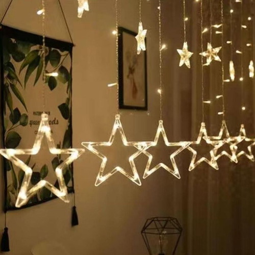 Christmas LED lights warm white 3.3 m x 90 curtain type, new