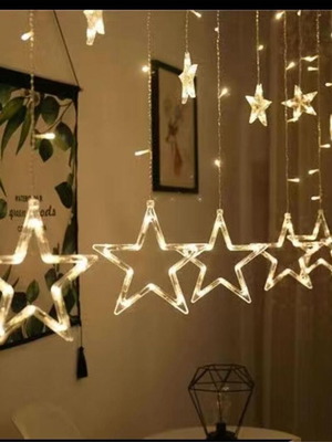 Christmas LED lights warm white 3.3 m x 90 curtain type, new