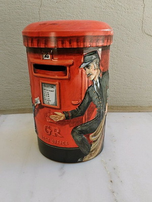 Piggy bank old orange used with drachma indication before 1999