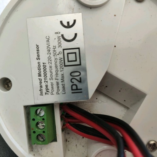 360-degree motion sensor used, fully functional
