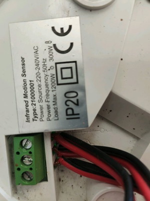 360-degree motion sensor used, fully functional