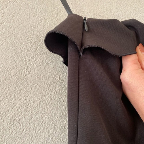 Black short one-shoulder dress Paranoia like new, size S