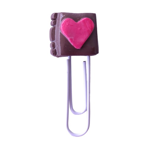 Decorative Valentine’s Day Book Paperclip with Polymer Clay New