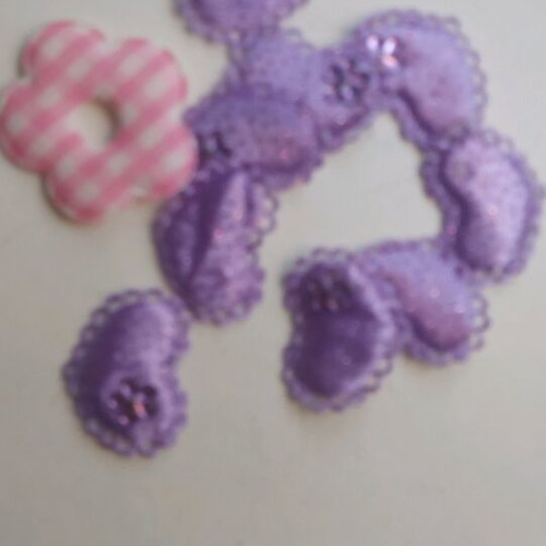 Craft materials set like new with decorative flowers and shapes