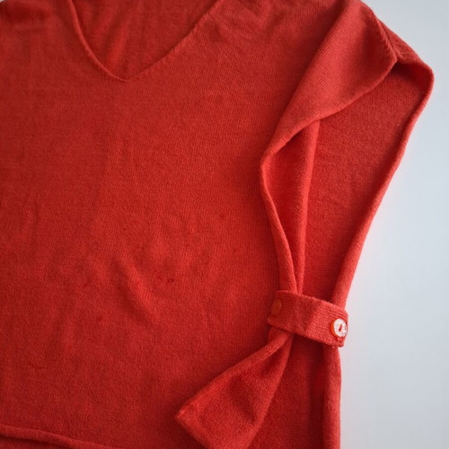Naf Naf sleeveless bolero red, like new