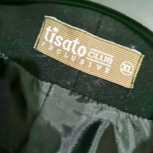 Tisato club XL women's wool coat like new, black