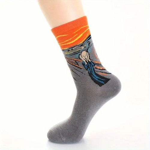 Socks with Design from Famous Painting New Unisex