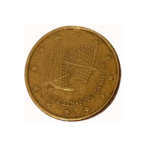 50 cents Cyprus used 2008
