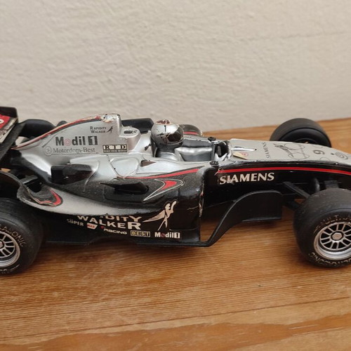 Formula 1 toy cars used, set of 4 plastic racing cars
