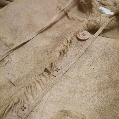 Mouton coat like new for 2-year-old with fur lining