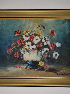 Andreadis painting like new with certificate of authenticity