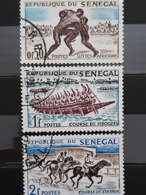 Γραμματόσημα Σενεγάλης 1961, Αγώνες σε Εθνικά Αθλήματα, 3 τεμάχια