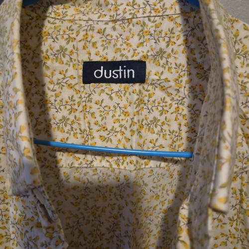 Dustin floral men's shirt short sleeve size L new