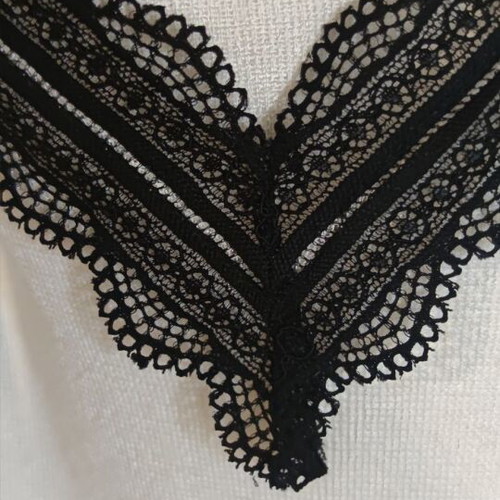 Zara white lingerie-style top like new, size S
