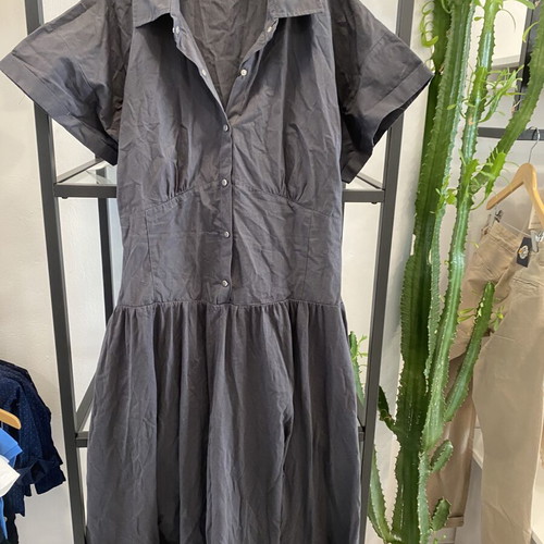 Zara cotton midi dress black used, short sleeve, sizes S/M