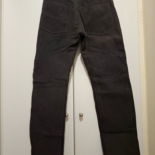Vintage black leather trousers like new, size Small