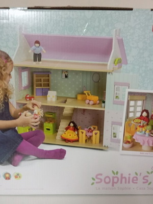 Le Toy Van Κουκλόσπιτο Sophie's House καινούργιο, πλήρως επιπλωμένο