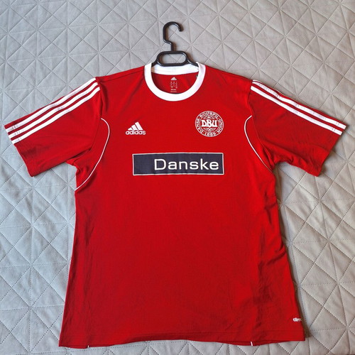 Denmark DBU Football Jersey Adidas Climacool 2014-2015 Size L like new