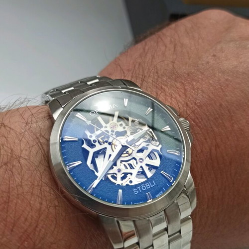 Optima Stobli Skeleton Swiss Automatic Watch new
