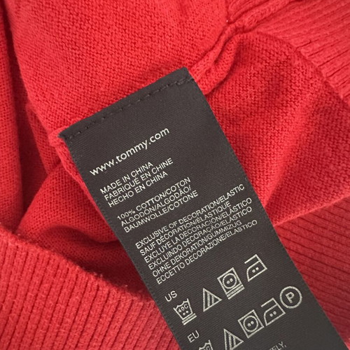 Tommy Hilfiger women's sweater used, medium, red