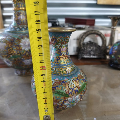 Cloisonné set like new condition