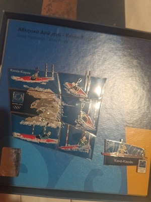 Olympic Games Athens 2004 Collectible Pins Canoe-Kayak Set New
