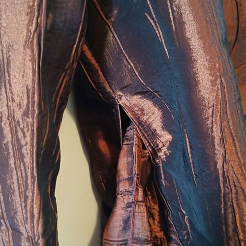 Iso blouse wrap brown like new, size L