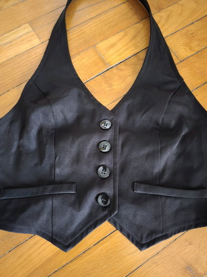 Black vest like new, size S / 36 / 8