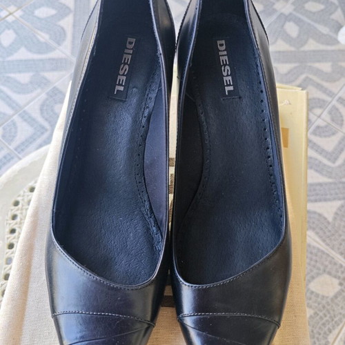 Diesel pumps size 39, black, 6cm heel