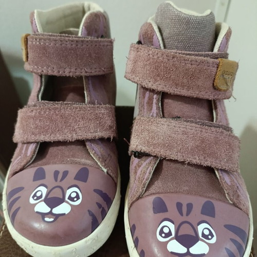 Geox boots used girls size 26 purple and brown