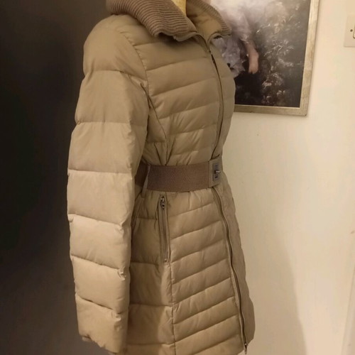 Women's down jacket used, beige, size S/M