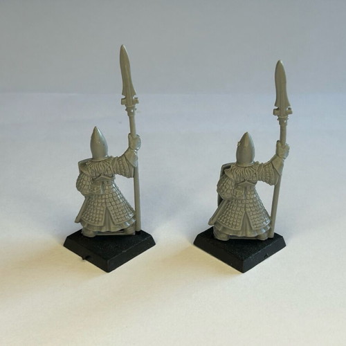 Warhammer High Elf Spearman miniatures used, pack of 2