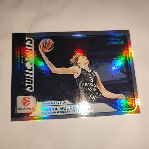 Miikka Muurinen 1/1 Euroleague Contenders Suite Shorts Partizan 2025-2026