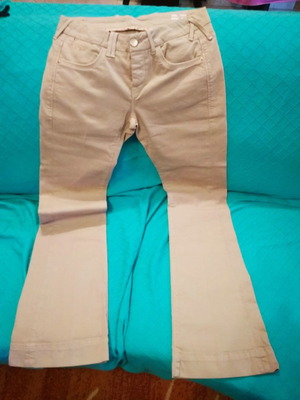 Fifty Carat bell-bottom pants new, size S, beige