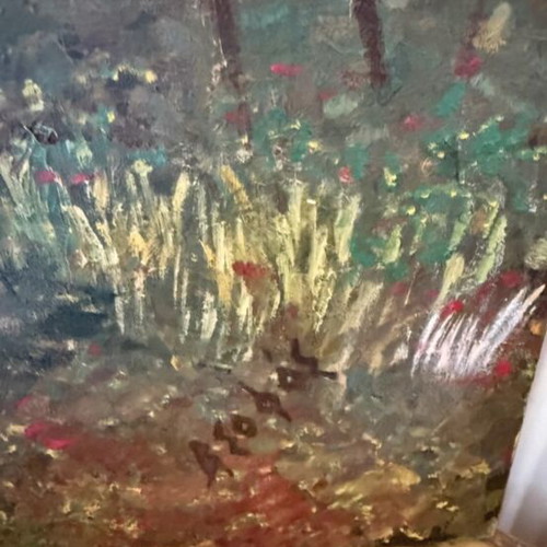 Oil painting used, several years old in very good condition