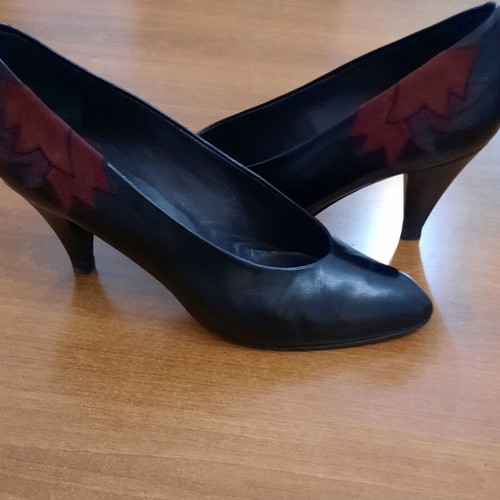 Ballin women's leather pumps size 39, used, black, 7 cm heel
