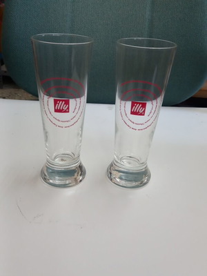 Γυάλινα ποτήρια κολωνάτα illy πακέτο 12 τεμάχια, καινούργια