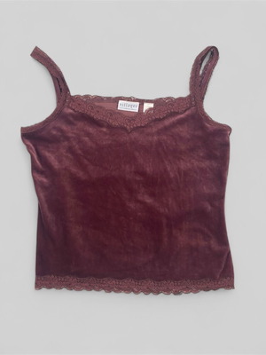 Βελουτέ μπλούζα πιτζάμας Villager Liz Claiborne L/XL σαν καινούργιο, μωβ