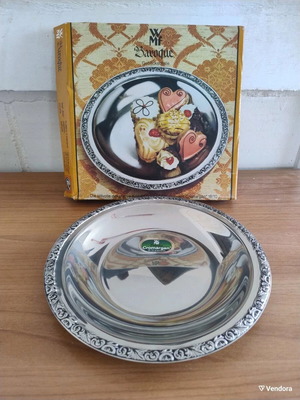WMF Baroque Cromargan serving platter new, diameter 24