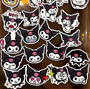 Kuromi emoji stickers 3