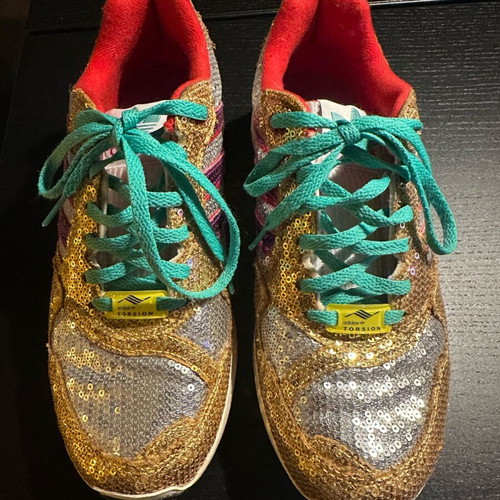 Adidas ZX 6000 women's sneakers like new, multicolor with sequins