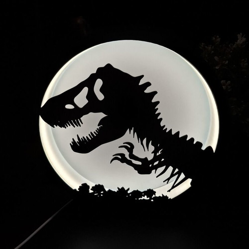 T-REX lamp like new, 24 cm, USB color changing with remote
