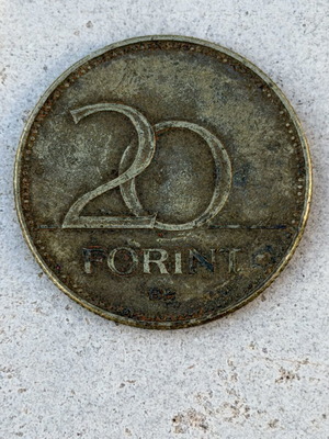 20 Forint coin from Hungary used, 1995