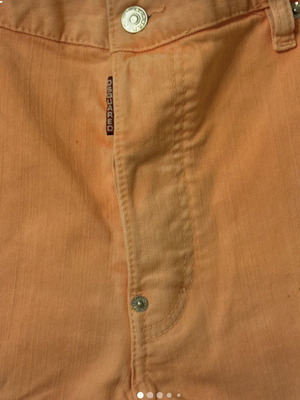 Dsquared Jean like new, elastic men's pants, light pink orange color, XL