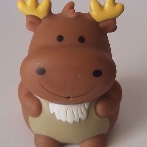 Reindeer bath squeeze toy figure used